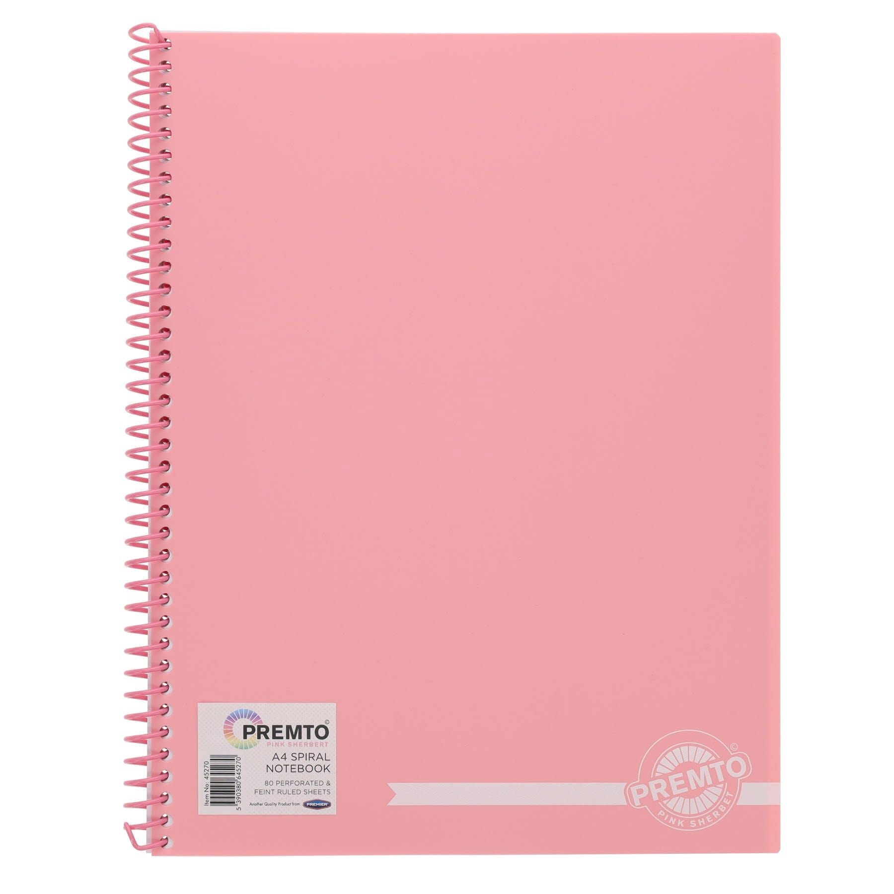 Premto Pastel A4 160Pg PP Spiral Notebook - ABC School Supplies