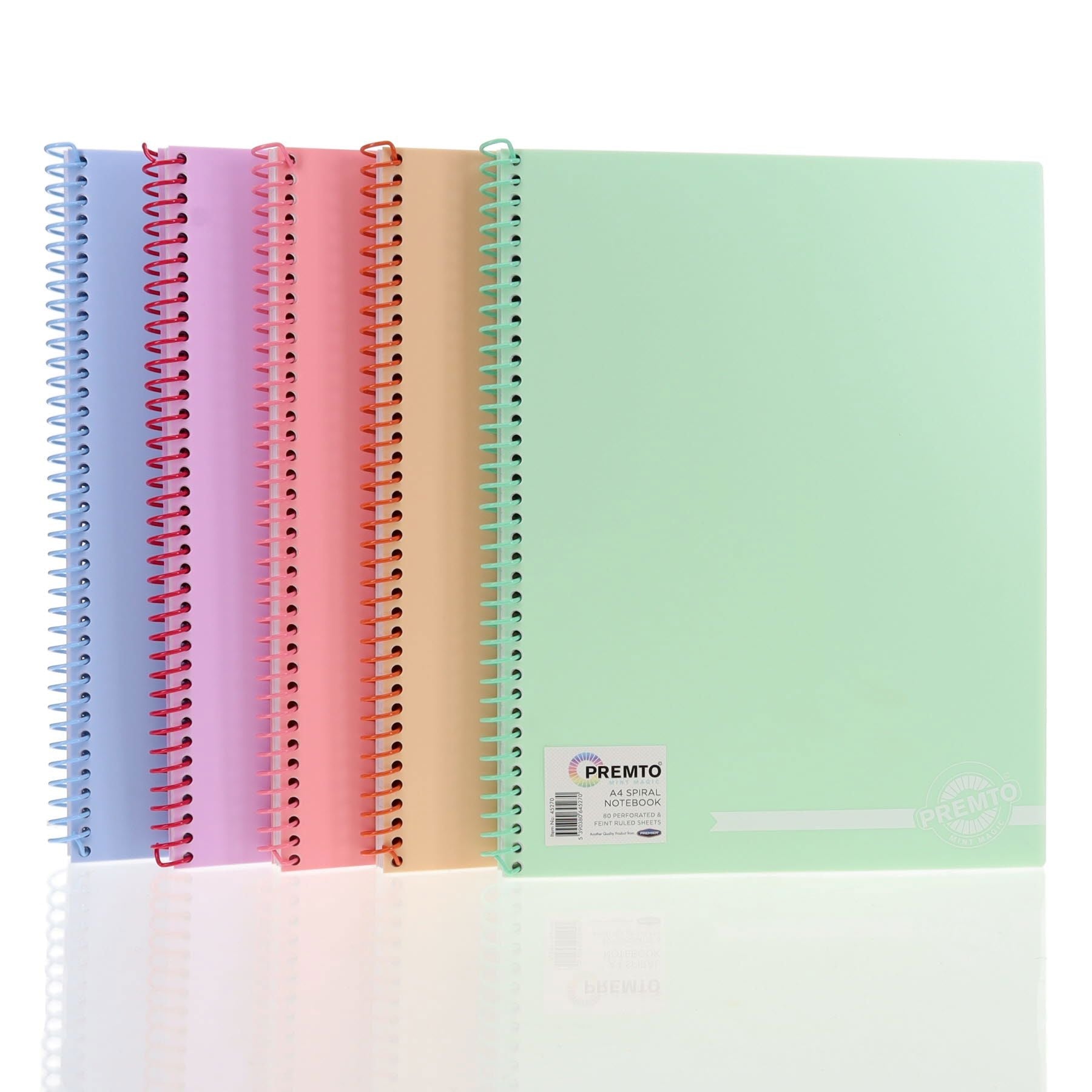 Premto Pastel A4 160Pg PP Spiral Notebook - ABC School Supplies