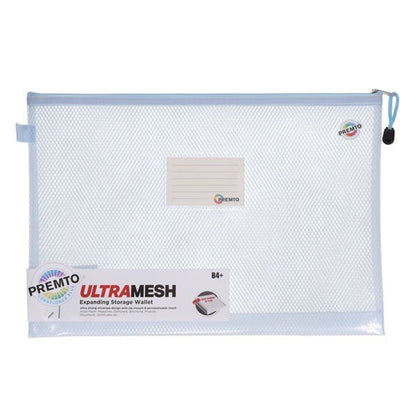 Premto Pastel B4+ Ultramesh Expanding Wallet Cdu - Cornflower Blue - ABC School Supplies