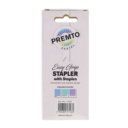 Premto Pastel Easy Grip Stapler & 26/6 Staples - ABC School Supplies
