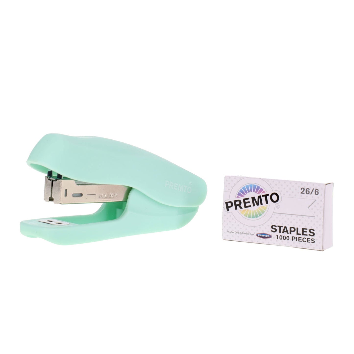 Premto Pastel Easy Grip Stapler & 26/6 Staples - ABC School Supplies