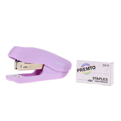 Premto Pastel Easy Grip Stapler & 26/6 Staples - ABC School Supplies