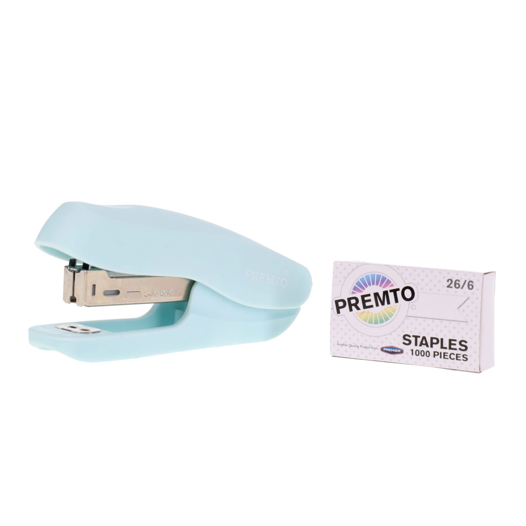 Premto Pastel Easy Grip Stapler & 26/6 Staples - ABC School Supplies