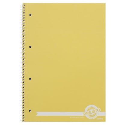 Premto Pastel Pack Of 5 A4 160Pg Spiral Notebooks - ABC School Supplies