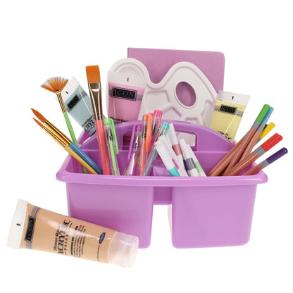 Premto Small Plastic Desktop Caddy Pastel Purple - ABC School Supplies