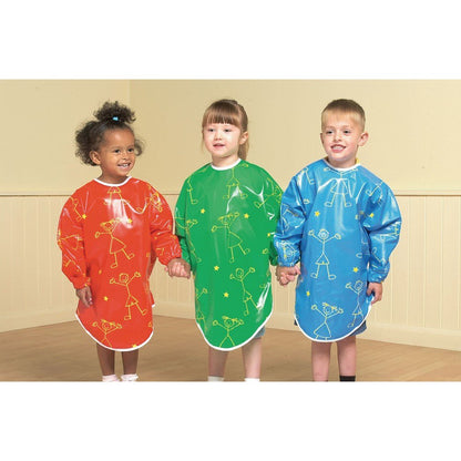 Print Water & Messy Play PVC Overalls - 7 - 8 Years - Pack of 3 - ABC School Supplies