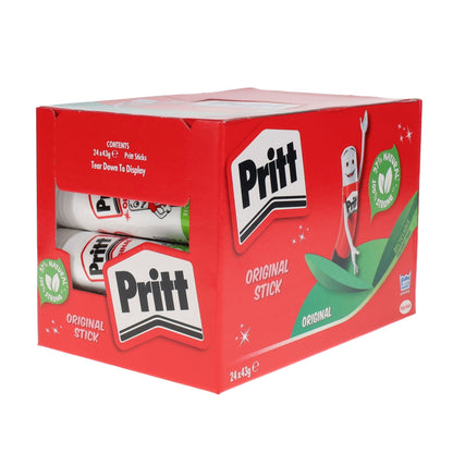 Pritt Glue Stick - 43g - Pack of 24 - ABC School Supplies