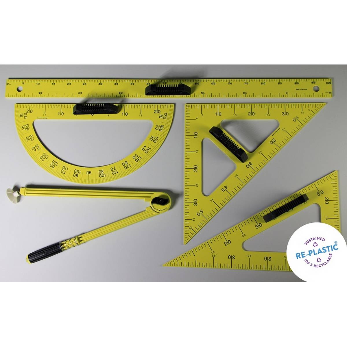 Magnetic Demo Black/White Board Kit Set of 5