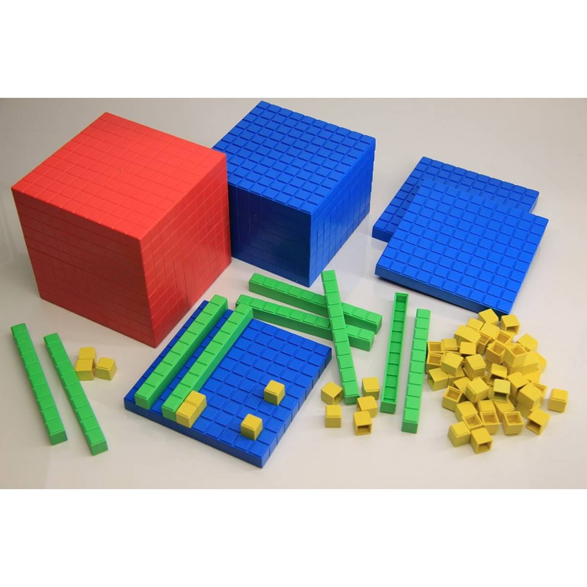 Interlocking Base Ten Plastic Starter Set - 4 Colours