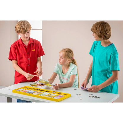 Euro Money Set & Tray (130 Notes & 160 Coins)