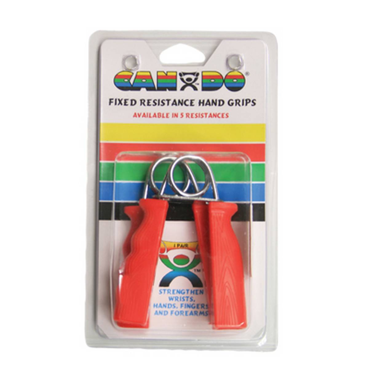 CanDo Fixed Hand Grip Exercisers 5 Pair Set