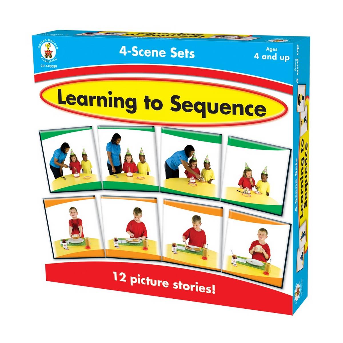 Learning to Sequence 4-Scene Board Game