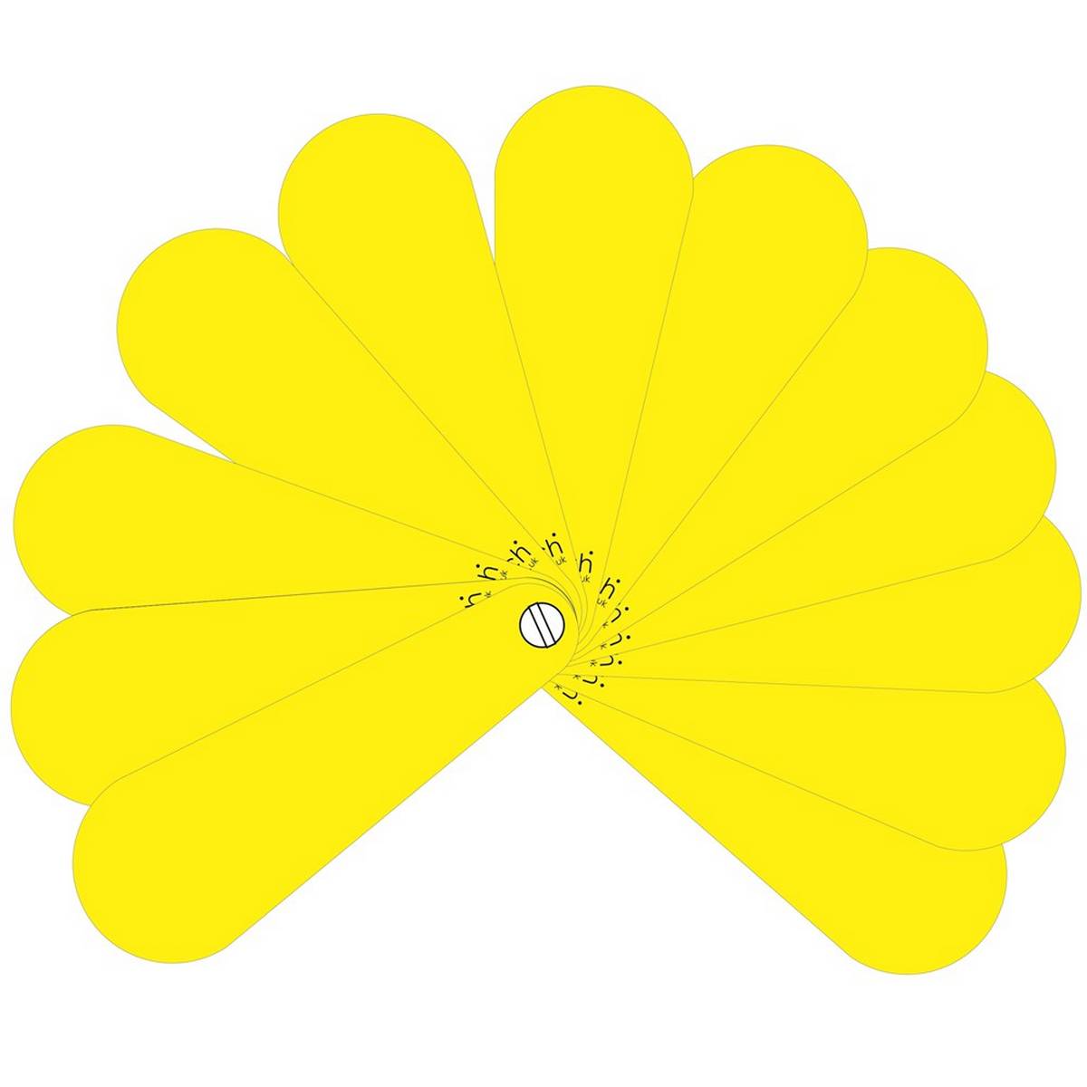 Blank Pupil Fans - Pack of 10