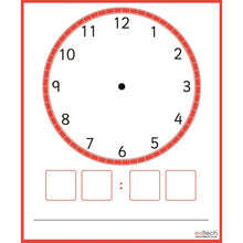 Magnetic Multiboard Clock & 10 Dry Wipe Clock Faces Class Pack
