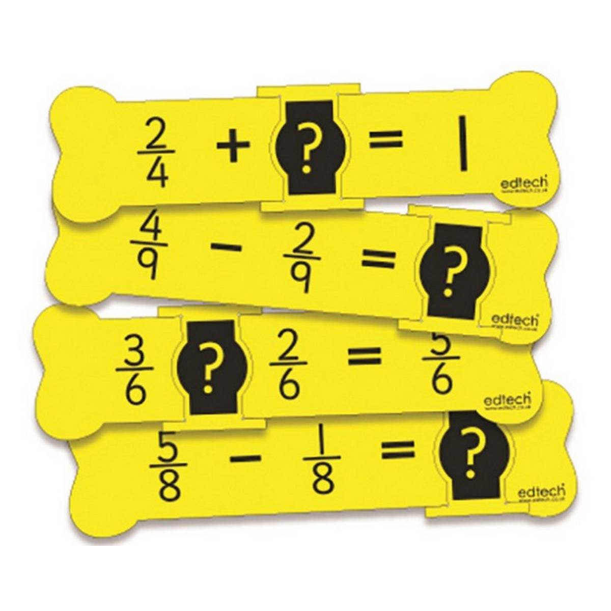Fraction Addition & Subtraction Bones (Pack of 50)
