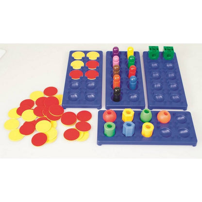 Ten Frame & 2 Colour Counters - Pack of 10 