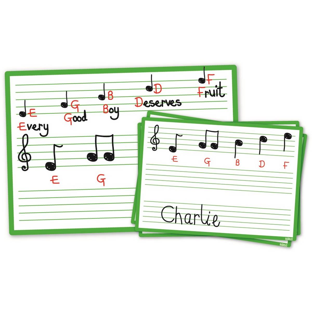 Music Score Boards Write & Wipe Class Pack