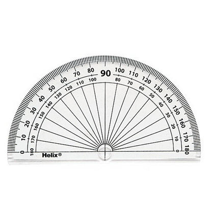 Plastic Protractor 4" (10cm)