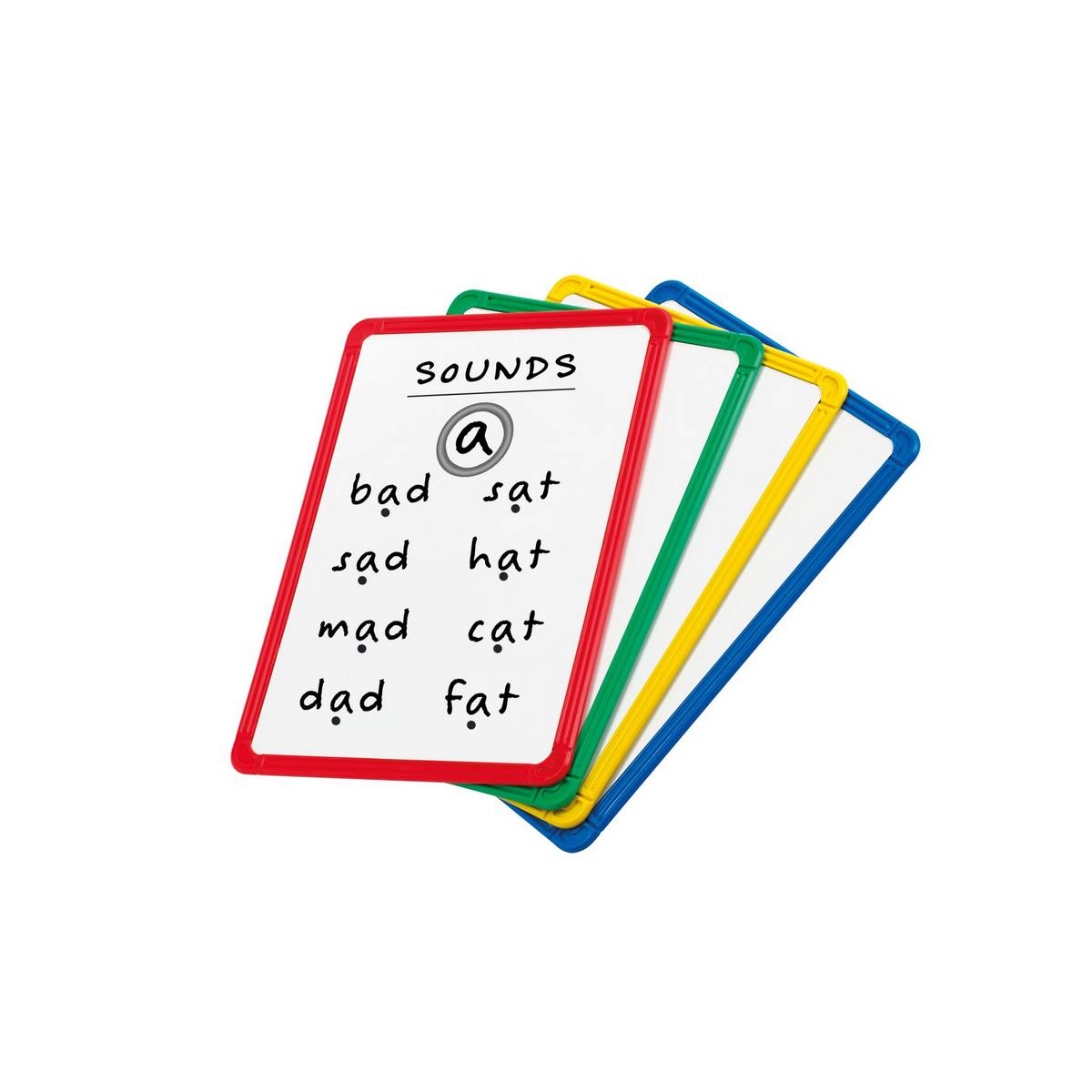 Magnetic Plastic Framed Whiteboards Pack of 4