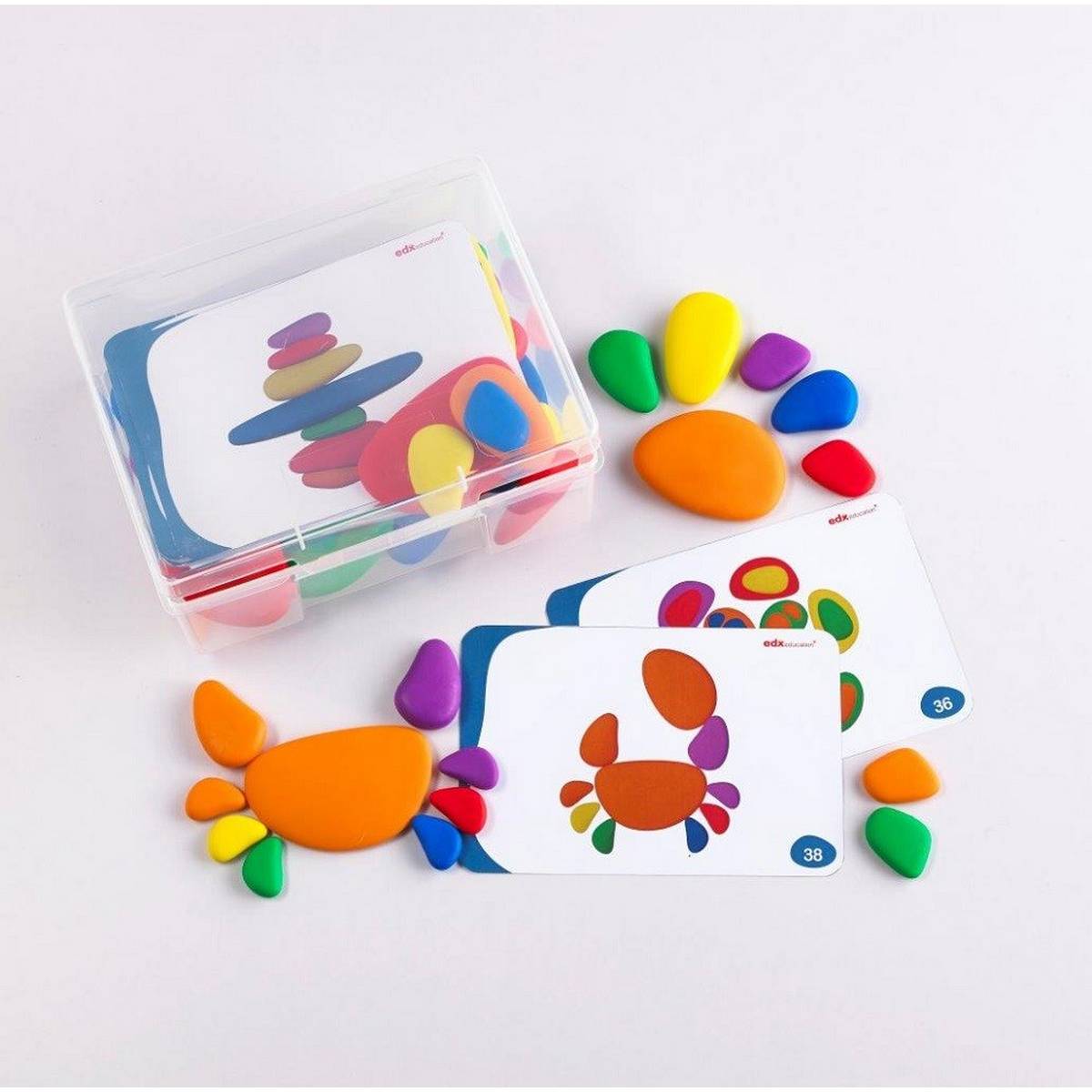 Rainbow Pebbles - Pack of 36