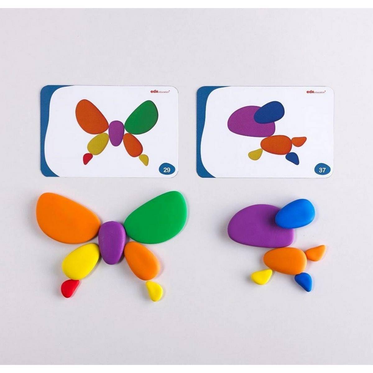 Rainbow Pebbles - Pack of 36