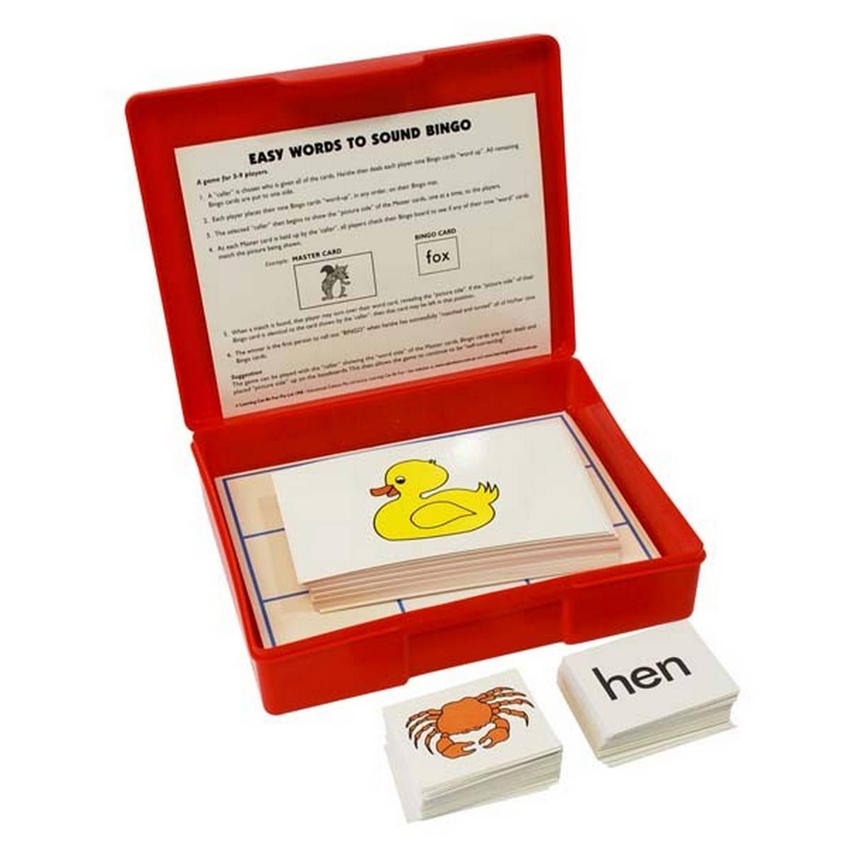 Easy Words to Sound Bingo