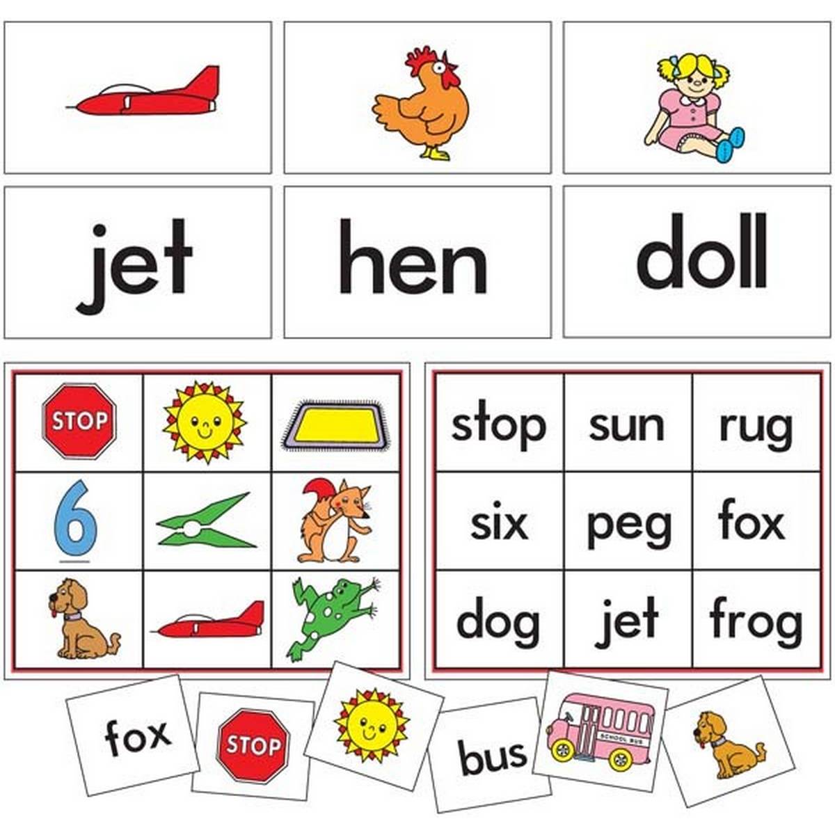 Easy Words to Sound Bingo