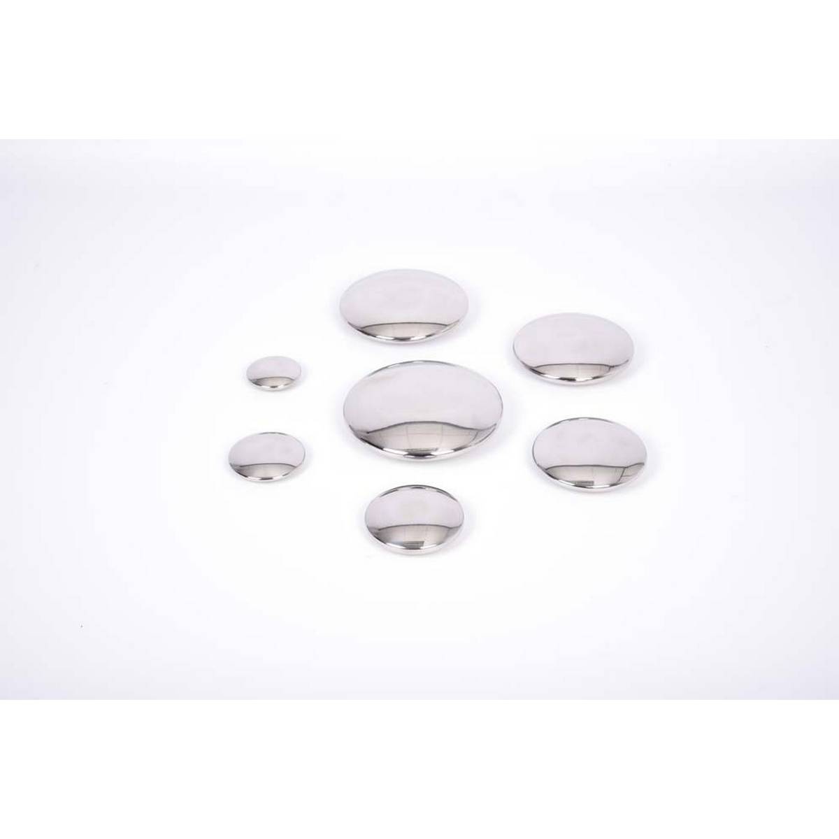 Sensory Silver Reflective Buttons - Set of 7