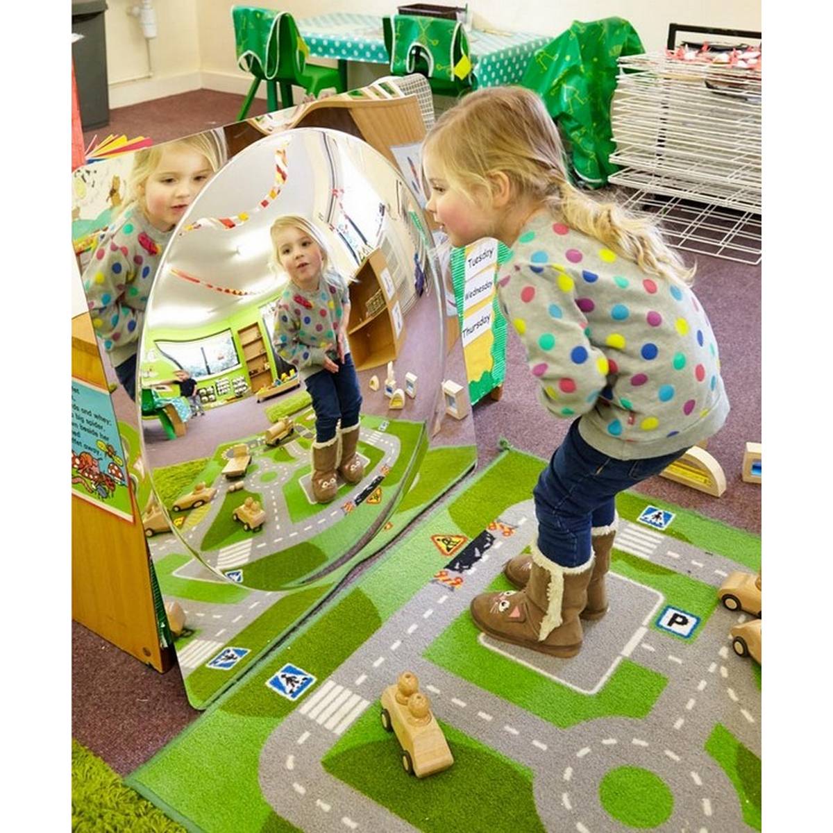 Giant Single Dome Acrylic Mirror Panel - 780mm