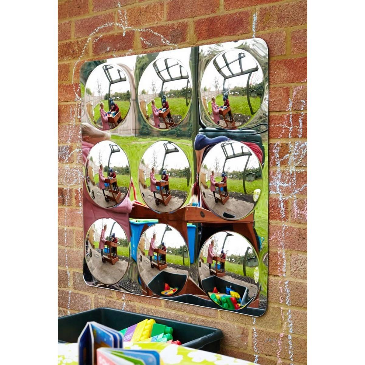 Giant 9-Domed Acrylic Mirror Panel - 780mm