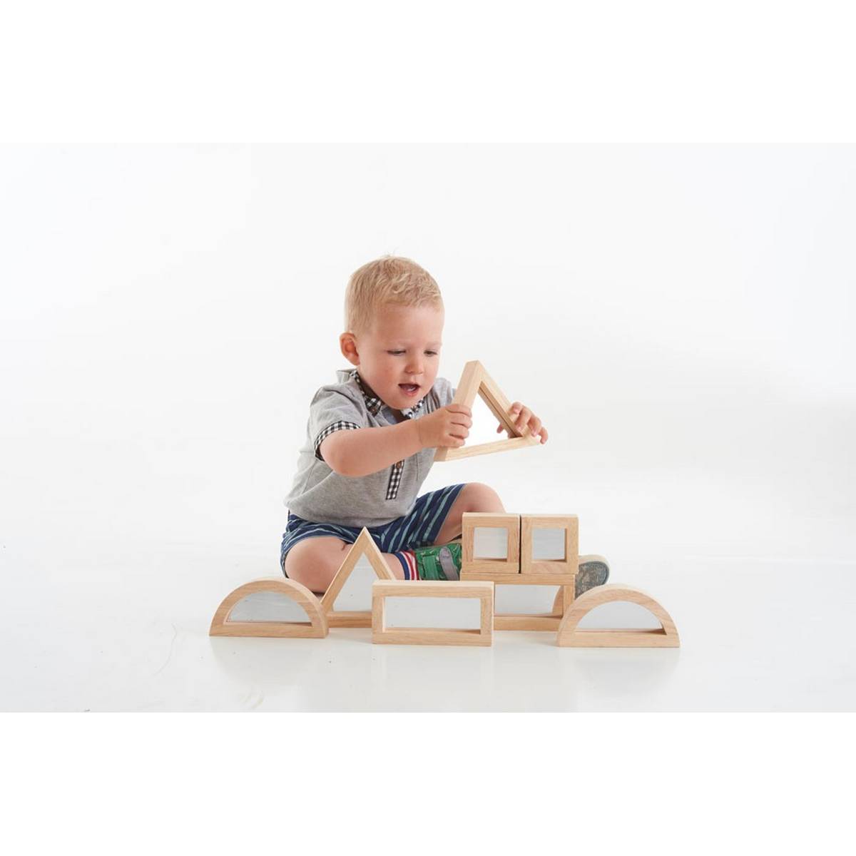 Large Mirror Block Set - Pack of 8