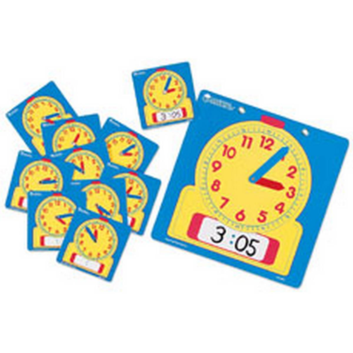 Write-On/Wipe Off Clock Classroom Set