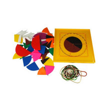 CleverCo Fraction Geoboard Class Set of 61 pieces