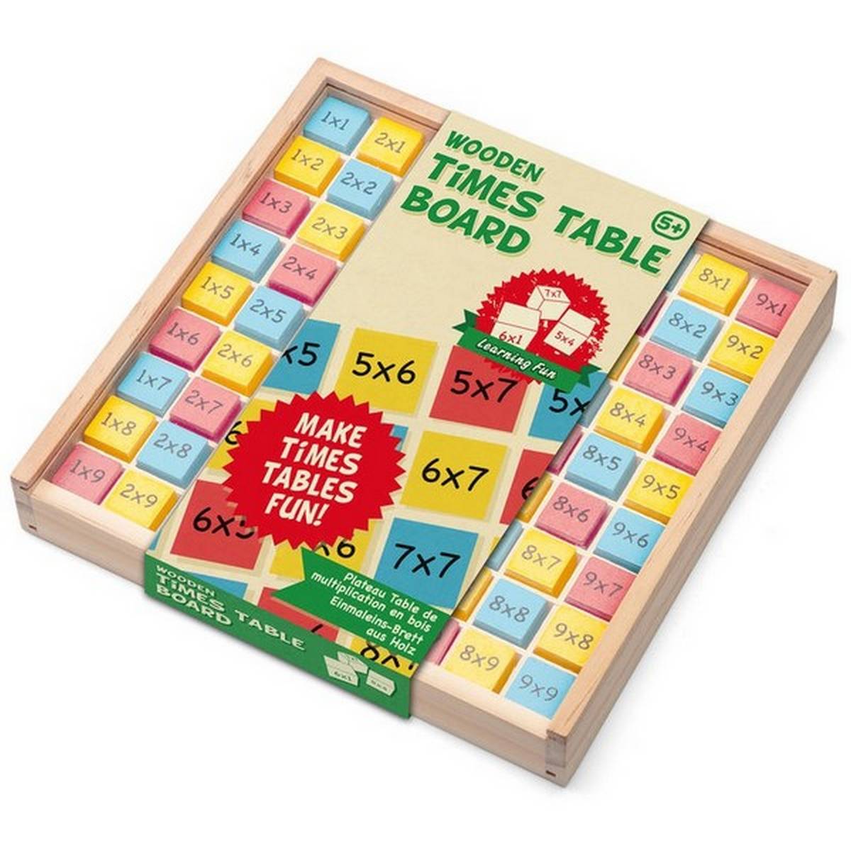 Wooden Times Table Board