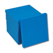 Grooved Plastic Base Ten Flats, Set of 10