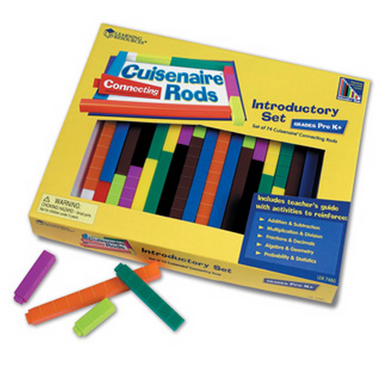 Interlocking Plastic Cuisenaire Rods Introductory Set