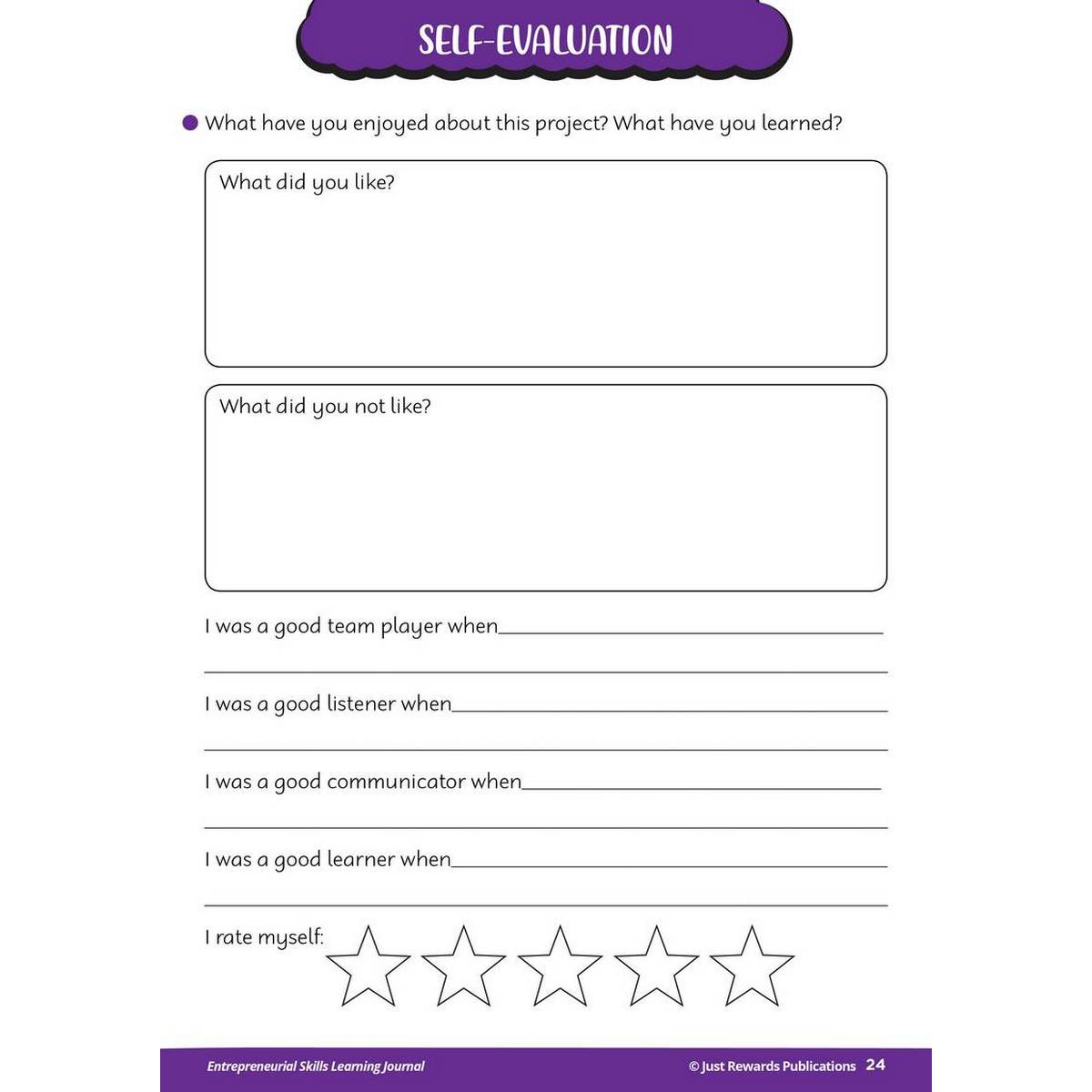 Entrepreneurial Skills in the Classroom Pupils Learning Journal - Lower Primary	