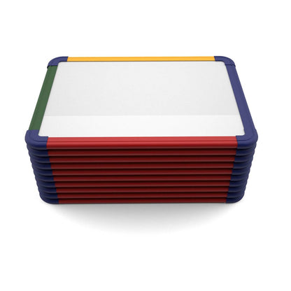 Show-Me A4 Magnetic Framed Whiteboards (Gridded/Plain) Pack of 10