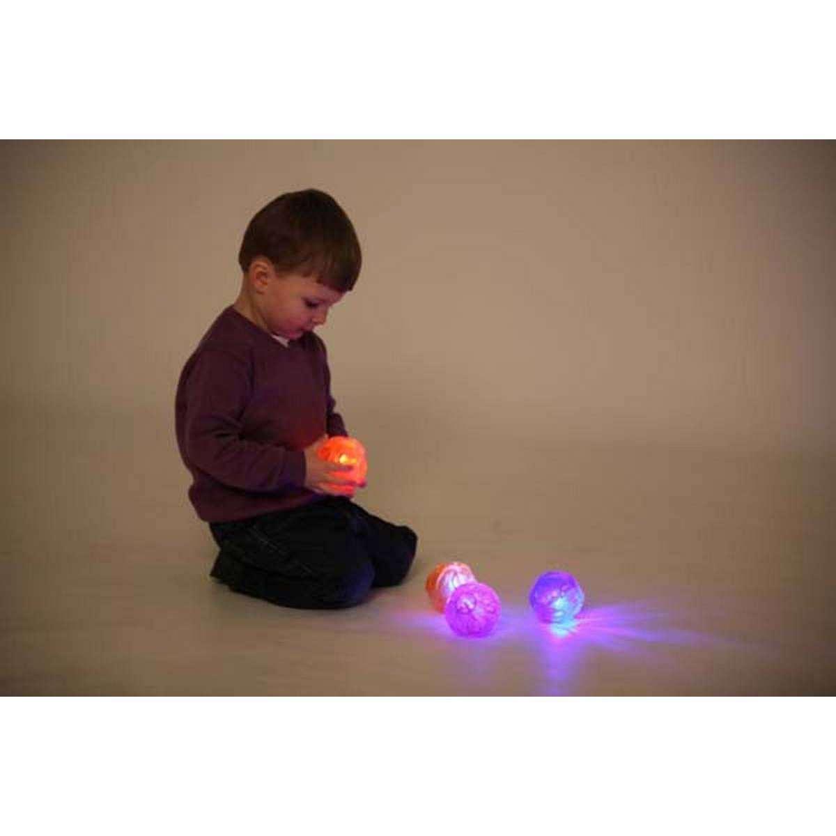 Small Irregular Sensory Flashing Ball Set of 4
