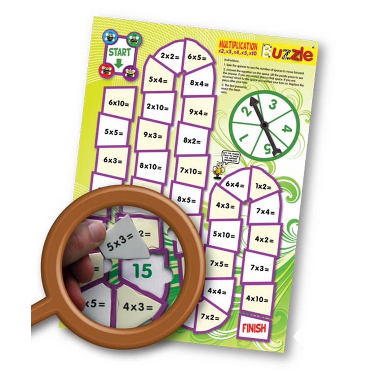 Multiplication x 2,3,4,5,10 Buzzle