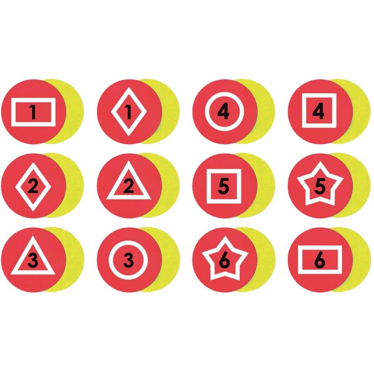 Set of 12 Memory Relay Poly Spots