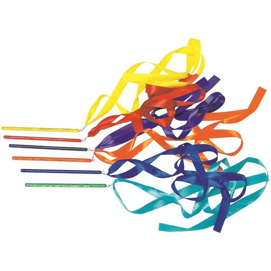Rainbow Ribbon Wands - Set of 6
