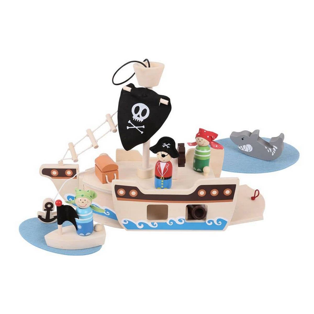 Mini Pirate Ship Playset