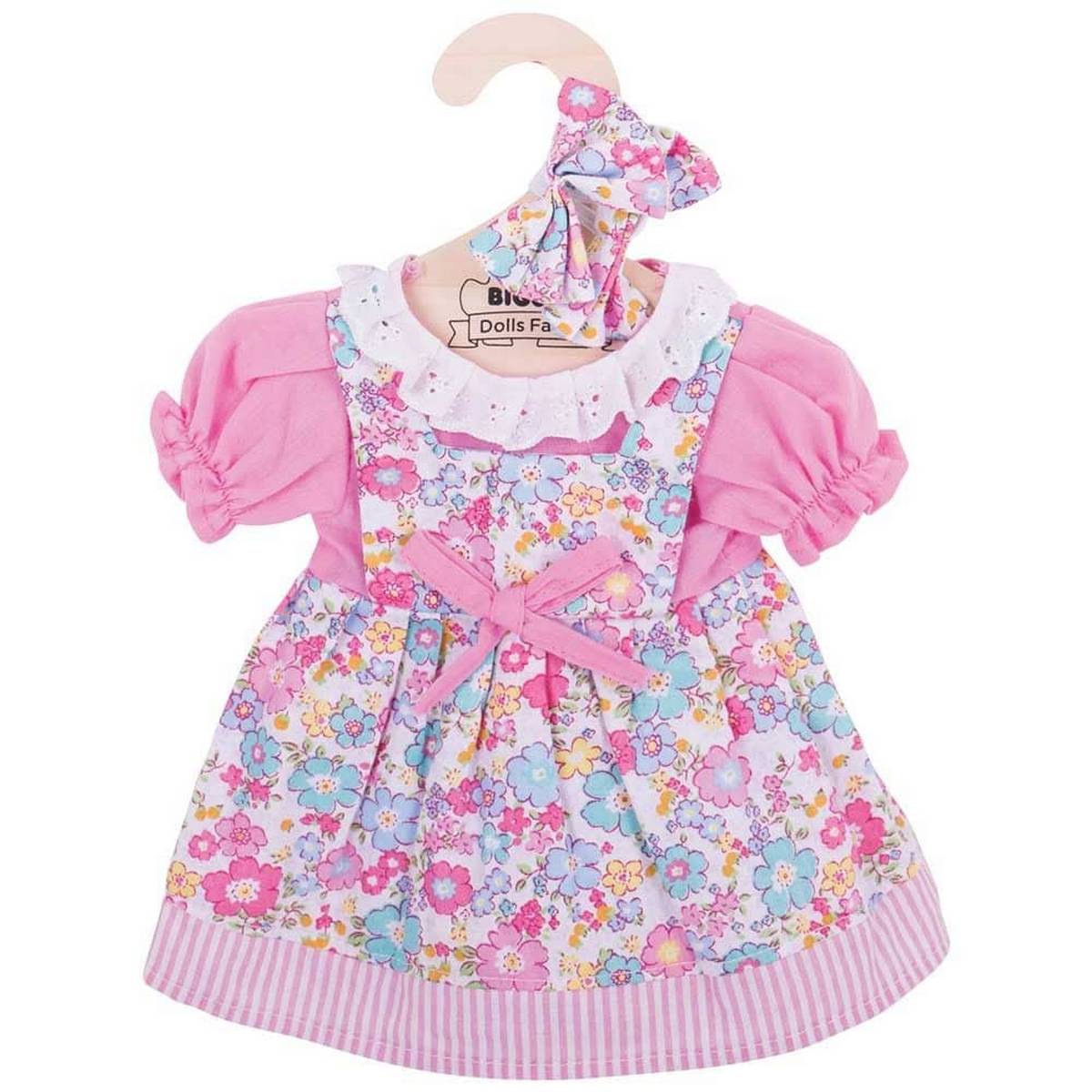 Pink Floral Dress (for 38cm Doll)