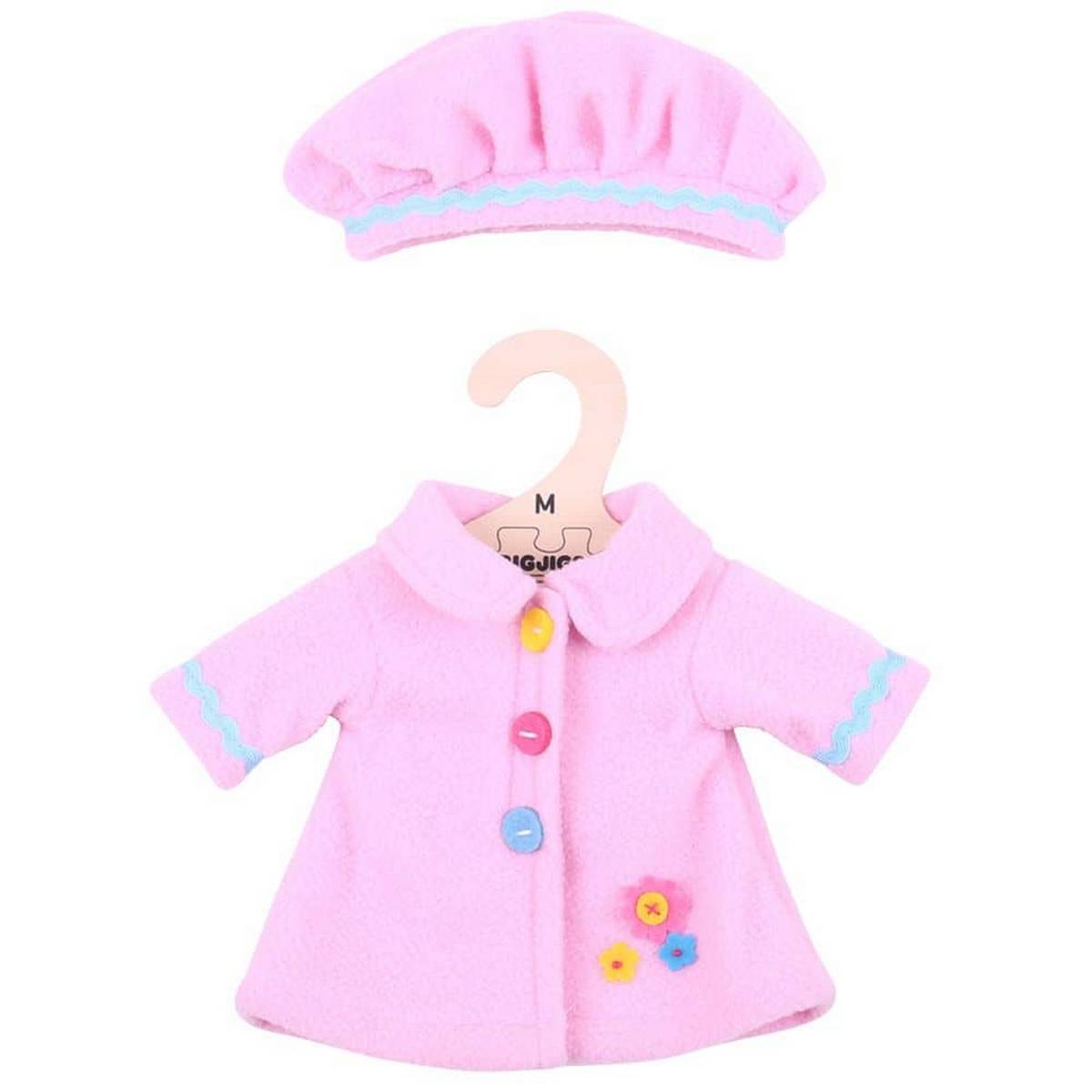 Pink Hat and Coat (for 34cm Doll)