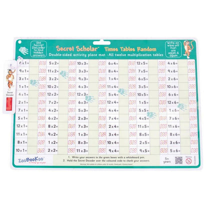 Times Tables Random with Secret Decoder