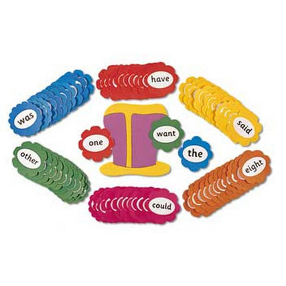 Jolly Phonics Tricky Word Wall Flowers (Print Letters )