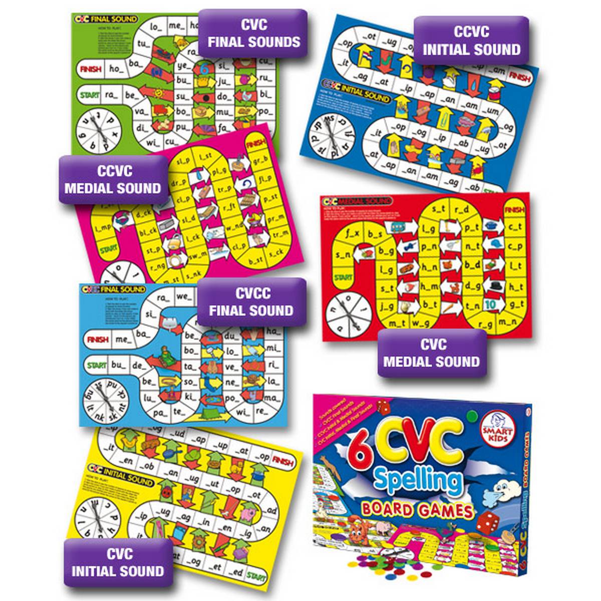 CVC Board Games Set of 6