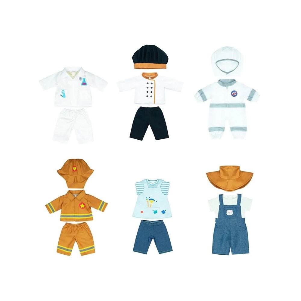 Professional Clothing Sets for 38cm Dolls - Set of 6 - ABC School Supplies