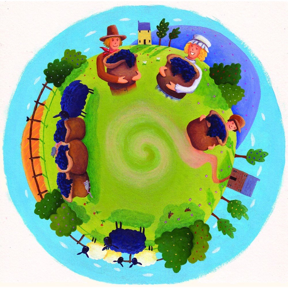 Projector Wheel 6 Inch - Baa Baa Black Sheep Scene - ABC School Supplies